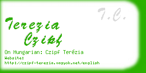 terezia czipf business card