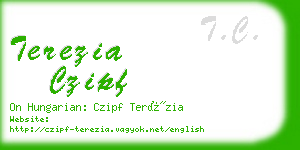 terezia czipf business card
